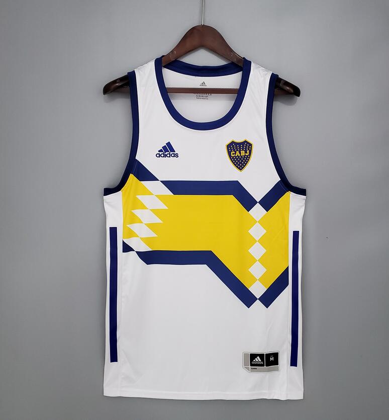 Boca Juniors White Vest Soccer Jersey Shirt 2020/21